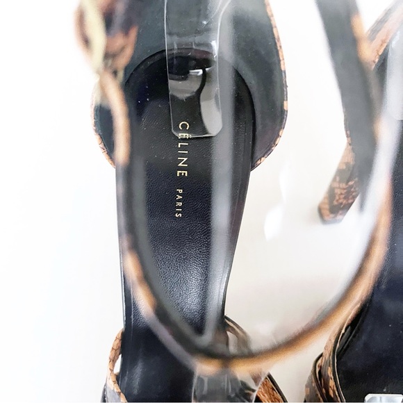 Celine 2014 Knot Sandal Python Rust Stiletto Heel Size 37 - Picture 4 of 7